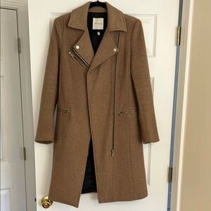 Brown Wool Blend Coat